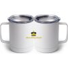10 oz. White Stainless Steel Coffee Mug Thumbnail