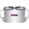 10 oz. White Stainless Steel Coffee Mug Thumbnail