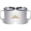 10 oz. White Stainless Steel Coffee Mug Thumbnail