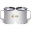 10 oz. White Stainless Steel Coffee Mug Thumbnail