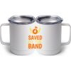 10 oz. White Stainless Steel Coffee Mug Thumbnail