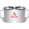 10 oz. White Stainless Steel Coffee Mug Thumbnail
