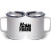 10 oz. White Stainless Steel Coffee Mug Thumbnail