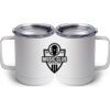 10 oz. White Stainless Steel Coffee Mug Thumbnail