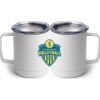 10 oz. White Stainless Steel Coffee Mug Thumbnail