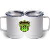 10 oz. White Stainless Steel Coffee Mug Thumbnail