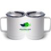 10 oz. White Stainless Steel Coffee Mug Thumbnail