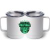 10 oz. White Stainless Steel Coffee Mug Thumbnail