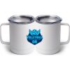 10 oz. White Stainless Steel Coffee Mug Thumbnail