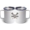 10 oz. White Stainless Steel Coffee Mug Thumbnail