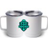 10 oz. White Stainless Steel Coffee Mug Thumbnail
