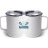 10 oz. White Stainless Steel Coffee Mug Thumbnail
