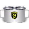 10 oz. White Stainless Steel Coffee Mug Thumbnail