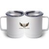 10 oz. White Stainless Steel Coffee Mug Thumbnail