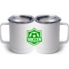10 oz. White Stainless Steel Coffee Mug Thumbnail