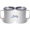 10 oz. White Stainless Steel Coffee Mug Thumbnail