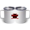 10 oz. White Stainless Steel Coffee Mug Thumbnail