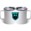10 oz. White Stainless Steel Coffee Mug Thumbnail