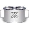 10 oz. White Stainless Steel Coffee Mug Thumbnail