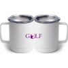 10 oz. White Stainless Steel Coffee Mug Thumbnail