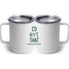 10 oz. White Stainless Steel Coffee Mug Thumbnail