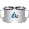 10 oz. White Stainless Steel Coffee Mug Thumbnail