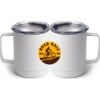 10 oz. White Stainless Steel Coffee Mug Thumbnail