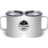 10 oz. White Stainless Steel Coffee Mug Thumbnail