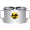 10 oz. White Stainless Steel Coffee Mug Thumbnail