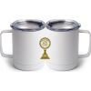 10 oz. White Stainless Steel Coffee Mug Thumbnail