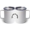 10 oz. White Stainless Steel Coffee Mug Thumbnail