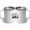 10 oz. White Stainless Steel Coffee Mug Thumbnail