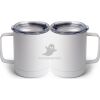 10 oz. White Stainless Steel Coffee Mug Thumbnail
