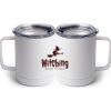 10 oz. White Stainless Steel Coffee Mug Thumbnail