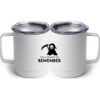 10 oz. White Stainless Steel Coffee Mug Thumbnail
