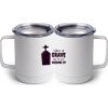 10 oz. White Stainless Steel Coffee Mug Thumbnail