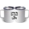 10 oz. White Stainless Steel Coffee Mug Thumbnail