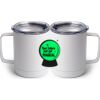 10 oz. White Stainless Steel Coffee Mug Thumbnail
