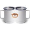 10 oz. White Stainless Steel Coffee Mug Thumbnail