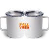 10 oz. White Stainless Steel Coffee Mug Thumbnail