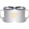 10 oz. White Stainless Steel Coffee Mug Thumbnail