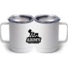10 oz. White Stainless Steel Coffee Mug Thumbnail