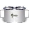 10 oz. White Stainless Steel Coffee Mug Thumbnail