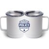 10 oz. White Stainless Steel Coffee Mug Thumbnail
