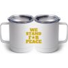 10 oz. White Stainless Steel Coffee Mug Thumbnail