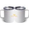10 oz. White Stainless Steel Coffee Mug Thumbnail