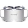 10 oz. White Stainless Steel Coffee Mug Thumbnail
