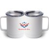 10 oz. White Stainless Steel Coffee Mug Thumbnail