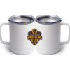 10 oz. White Stainless Steel Coffee Mug Thumbnail