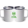 10 oz. White Stainless Steel Coffee Mug Thumbnail